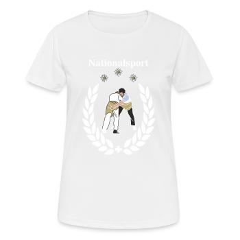 Wrestler final gear white national sport - Women's Breathable T-Shirt - white - Front - AI Model Female 172 dark (172cm)