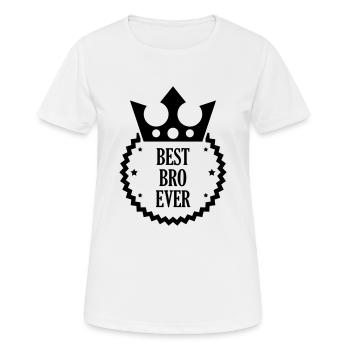 Frère Frangin Frere Naissance Bébé Frérot - T-shirt respirant Femme - blanc - Devant - AI Model Female 172 dark (172cm)