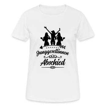 junggesellinnen abschied maedels - Frauen T-Shirt atmungsaktiv - Weiß - Vorne - AI Model Female 172 dark (172cm)