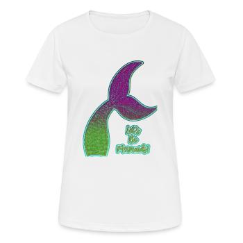 Colorful mermaid fin - Women's Breathable T-Shirt - white - Front - AI Model Female 172 dark (172cm)