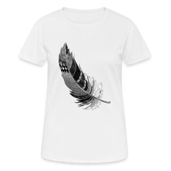 Stylo - T-shirt respirant Femme - blanc - Devant - AI Model Female 172 dark (172cm)
