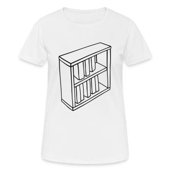 Conception clipart de bibliothèque - T-shirt respirant Femme - blanc - Devant - AI Model Female 172 dark (172cm)