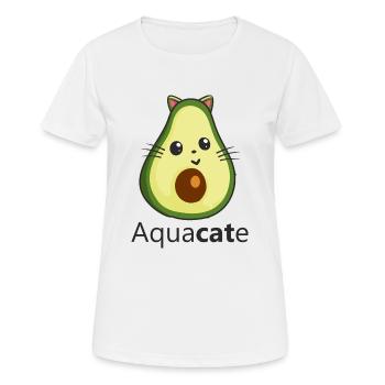 Aquacate Spanisch für Avocado - Frauen T-Shirt atmungsaktiv - Weiß - Vorne - AI Model Female 172 dark (172cm)