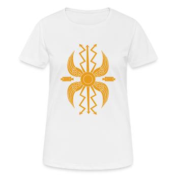 Imperial Roman Coat of Arms - Scutum - Women's Breathable T-Shirt - white - Front - AI Model Female 172 dark (172cm)