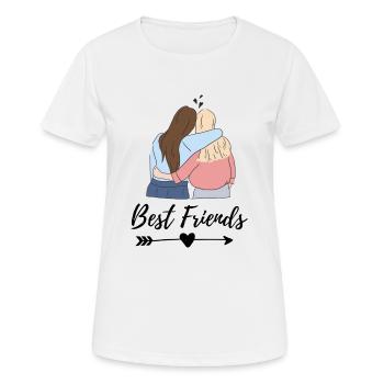 Best Friends - Frauen T-Shirt atmungsaktiv - Weiß - Vorne - AI Model Female 172 dark (172cm)