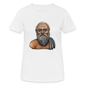 Socrates Greek Philosopher - Women's Breathable T-Shirt - white - Front - AI Model Female 172 dark (172cm)