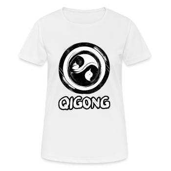 Qigong Méditation Tai Arts Martiaux Taoïsme 3 - T-shirt respirant Femme - blanc - Devant - AI Model Female 172 dark (172cm)