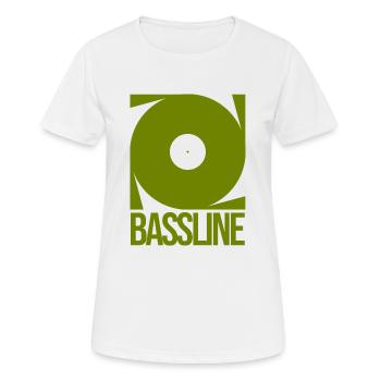 Elektronische Musik Bassline Geschenk - Frauen T-Shirt atmungsaktiv - Weiß - Vorne - AI Model Female 172 dark (172cm)