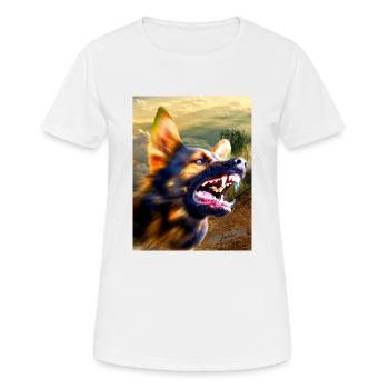 Titre de juin - T-shirt respirant Femme - blanc - Devant - AI Model Female 172 dark (172cm)
