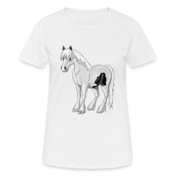 Trinker - Frauen T-Shirt atmungsaktiv - Weiß - Vorne - AI Model Female 172 dark (172cm)