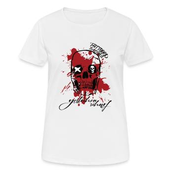tattooed bastards razor sharp tattoo - Women's Breathable T-Shirt - white - Front - AI Model Female 172 dark (172cm)