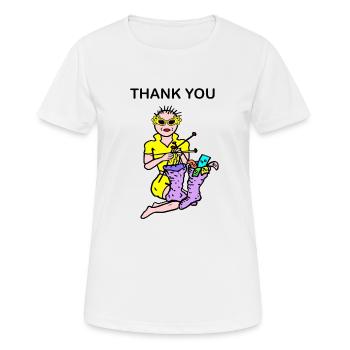 money - Women's Breathable T-Shirt - white - Front - AI Model Female 172 dark (172cm)