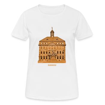 Hanau Neustädter Rathaus Hessen - T-shirt respirant Femme - blanc - Devant - AI Model Female 172 dark (172cm)