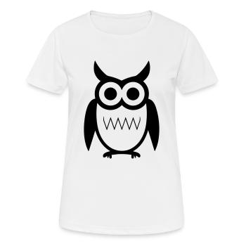 Petite chouette - T-shirt respirant Femme - blanc - Devant - AI Model Female 172 dark (172cm)
