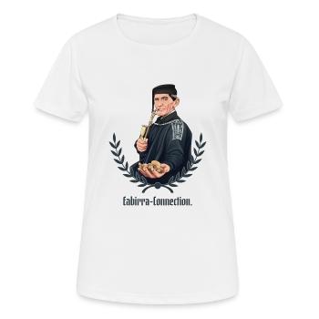 Rieser Grantler // Illustration - Frauen T-Shirt atmungsaktiv - Weiß - Vorne - AI Model Female 172 dark (172cm)