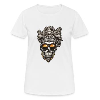 Maya / Haute Culture / Pérou / Calendrier Maya / Motif - T-shirt respirant Femme - blanc - Devant - AI Model Female 172 dark (172cm)