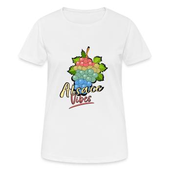 Elsass Vibes - Frauen T-Shirt atmungsaktiv - Weiß - Vorne - AI Model Female 172 dark (172cm)