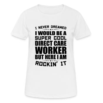 Direct Care Worker Appreciation Direct Care Worker - Women's Breathable T-Shirt - white - Front - AI Model Female 172 dark (172cm)