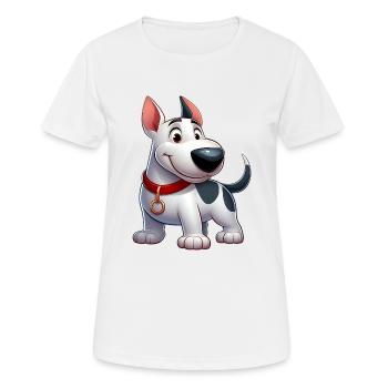 Bullterrier 4 - Frauen T-Shirt atmungsaktiv - Weiß - Vorne - AI Model Female 172 dark (172cm)