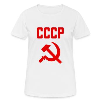 Soviet - Marteau et faucille Union soviétique - Communiste - T-shirt respirant Femme - blanc - Devant - AI Model Female 172 dark (172cm)