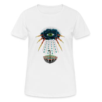 tonnerre - T-shirt respirant Femme - blanc - Devant - AI Model Female 172 dark (172cm)