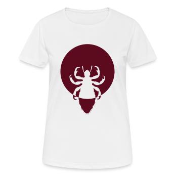 insect logo - Women's Breathable T-Shirt - white - Front - AI Model Female 172 dark (172cm)