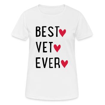 Tierarzt - Frauen T-Shirt atmungsaktiv - Weiß - Vorne - AI Model Female 172 dark (172cm)