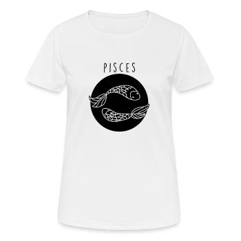 Astrologie Poissons - T-shirt respirant Femme - blanc - Devant - AI Model Female 172 dark (172cm)
