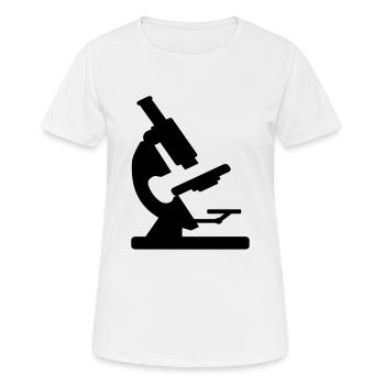 microscope - Women's Breathable T-Shirt - white - Front - AI Model Female 172 dark (172cm)