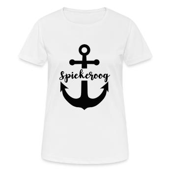 Spiekeroog Nordsee Design - Frauen T-Shirt atmungsaktiv - Weiß - Vorne - AI Model Female 172 dark (172cm)