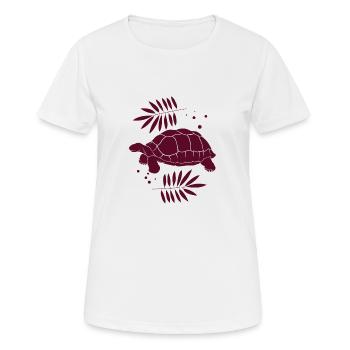 Tortue / Reptile - Reptile - T-shirt respirant Femme - blanc - Devant - AI Model Female 172 dark (172cm)