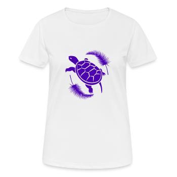 Tortue / Reptile - Reptile - T-shirt respirant Femme - blanc - Devant - AI Model Female 172 dark (172cm)
