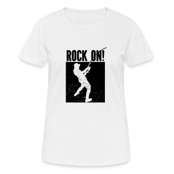 Angler Angelhaken Angelrute Sportfischer - Frauen T-Shirt atmungsaktiv - Weiß - Vorne - AI Model Female 172 dark (172cm)