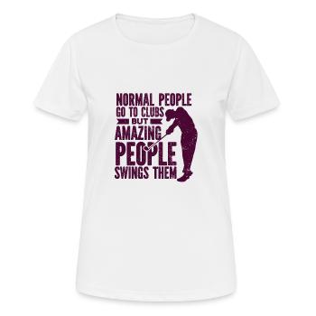 Golf - Golf Club Goldspieler Birdie Elite Luxury - Women's Breathable T-Shirt - white - Front - AI Model Female 172 dark (172cm)