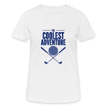 Golf - Golfclub Goldspieler Birdie Elite Luxus - Frauen T-Shirt atmungsaktiv - Weiß - Vorne - AI Model Female 172 dark (172cm)