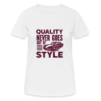 Oldtimer Auto-Veteran Autoklassiker Freiheit USA - Frauen T-Shirt atmungsaktiv - Weiß - Vorne - AI Model Female 172 dark (172cm)