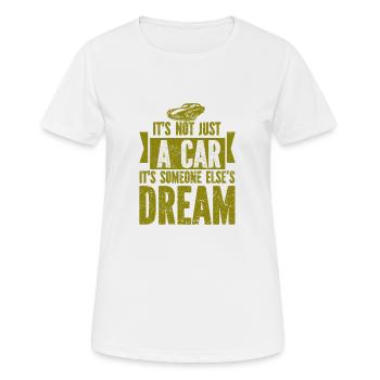 Car Vintage Racing Car Lovers Car Veterans - Women's Breathable T-Shirt - white - Front - AI Model Female 172 dark (172cm)