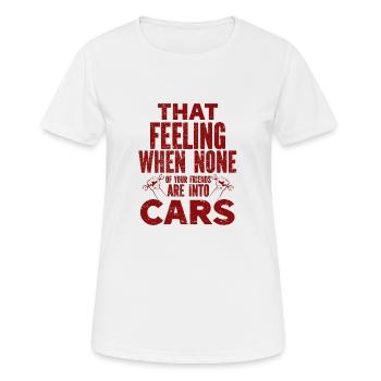 Car Vintage Racing Car Lovers Car Veterans - Women's Breathable T-Shirt - white - Front - AI Model Female 172 dark (172cm)