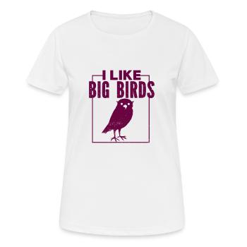 Vogel - Fliegen - Naturschutz Tierfreund - Zoo - Frauen T-Shirt atmungsaktiv - Weiß - Vorne - AI Model Female 172 dark (172cm)