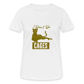Tiger - Africa - Wilderness - Nature Conservation - Women's Breathable T-Shirt - white - Front - AI Model Female 172 dark (172cm)