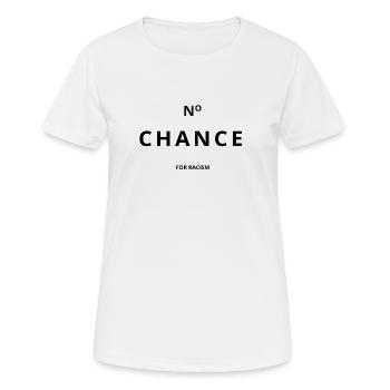 Aucune chance pour le racisme - T-shirt respirant Femme - blanc - Devant - AI Model Female 172 dark (172cm)