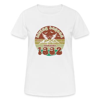 33rd Birthday Living Legend since VIN 02/1992 - Women's Breathable T-Shirt - white - Front - AI Model Female 172 dark (172cm)