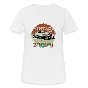 16. Geburtstag - Klassiker - Vintage since 03/2009 - Frauen T-Shirt atmungsaktiv - Weiß - Vorne - AI Model Female 172 dark (172cm)