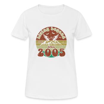 20th Anniversary Living Legend since VIN 04/2005 - Women's Breathable T-Shirt - white - Front - AI Model Female 172 dark (172cm)