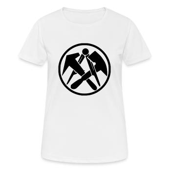 Dachdecker Zunft - Frauen T-Shirt atmungsaktiv - Weiß - Vorne - AI Model Female 172 dark (172cm)