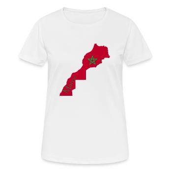 Morocco 2 - Women's Breathable T-Shirt - white - Front - AI Model Female 172 dark (172cm)