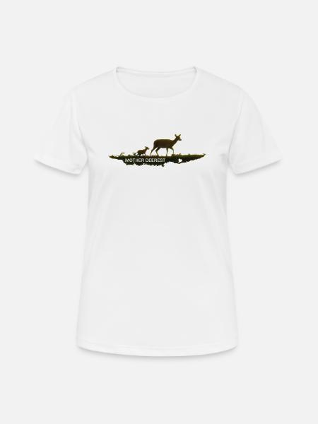 Mother Deerest - Women's Breathable T-Shirt - white