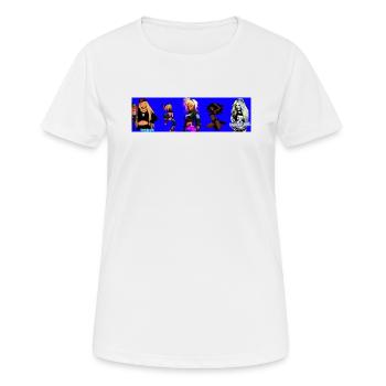 trendy girl - 4girls - Frauen T-Shirt atmungsaktiv - Weiß - Vorne - AI Model Female 172 dark (172cm)