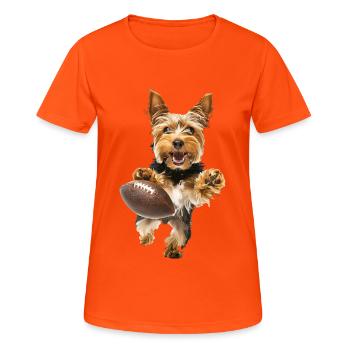 Yorkshire Terrier - Women's Breathable T-Shirt - neon orange - Front - AI Model Female 172 dark (172cm)