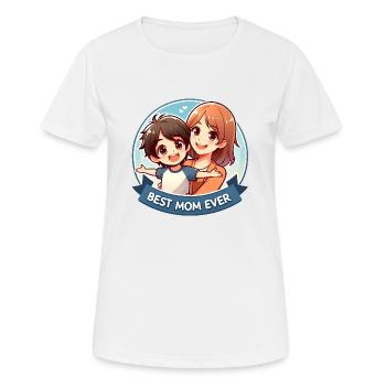 Mother's Day - A mother and her son - Women's Breathable T-Shirt - white - Front - AI Model Female 172 dark (172cm)